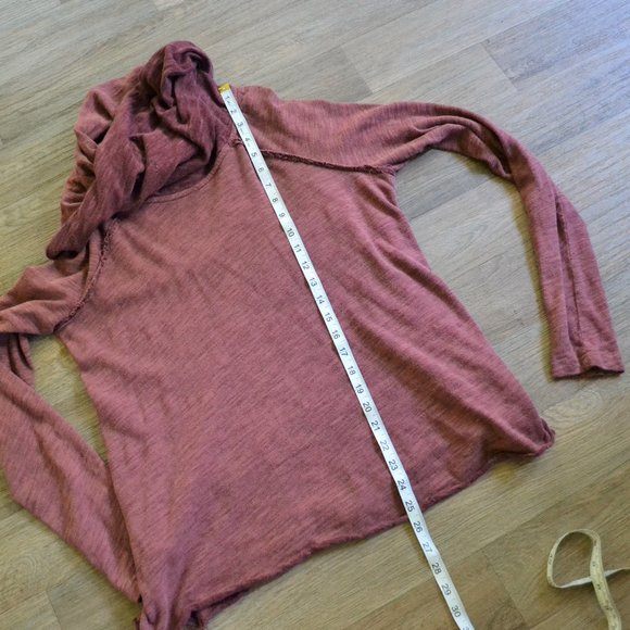 Free People Two Body Corps Deux Cowlneck Terracotta Sweater O/S - Picture 6 of 8